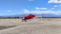 Una jachallera de 65 años tuvo que ser evacuada en helicóptero tras fuertes lluvias