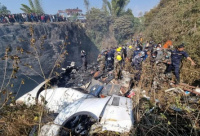 Tragedia en Nepal: Un avión se estrelló y hay al menos 68 muertos