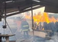 Incendio en Angaco: Una familia perdió su vivienda