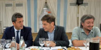 Sin Alberto Fernández, Máximo Kirchner, Kicillof y Wado se reúnen para delinear la estrategia electoral 