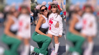 Las imágenes del mal momento de Floppy Tesouro y su hija: sufrió un intento de robo en Miami