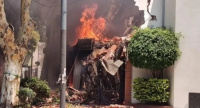 Villa Devoto: Un muerto y un operario herido por la explosión y el derrumbe de una vivienda