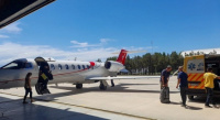 El avión de la Provincia trasladó a dos pacientes sanjuaninos que requerían asistencia médica