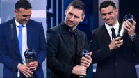 ¡Lionel Messi, Lionel Scaloni y Dibu Martínez ganaron el premio The Best!