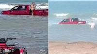 Se fue a pescar y dejó su 4x4 en la costa: cuando volvió la había tapado la marea