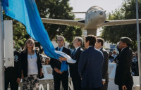 Uñac asistió al acto de conmemoración del 41° aniversario de la Gesta de Malvinas