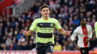 Julián Álvarez marcó en la goleada del Manchester City