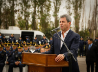 Uñac incorporó a 591 agentes de la Policía de San Juan: entregó movilidades y equipamiento
