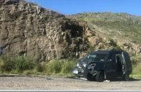 Calingasta: viajaba en su camioneta y se estrelló contra un cerro