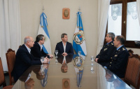 Sergio Uñac recibió al nuevo subjefe de la Policía de San Juan