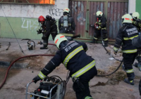 Feroz incendio en un depósito de artículos de limpieza en Villa Soldati