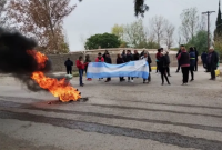 En una zona de Rivadavia: vecinos cortaron la calle para pedir seguridad