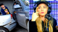 China Suárez chocó un auto estacionado al escapar de la prensa: mirá el video