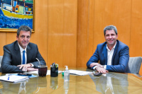 Uñac se reunió con Massa para analizar varios temas de interés provincial