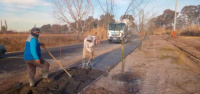 Angaco construyó más senderos para brindar seguridad de los vecinos