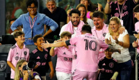 El tierno festejo de Lionel Messi con sus hijos cuando anotó el gol sobre la hora