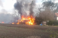 En Sarmiento: la travesura de dos niños terminaron provocando un incendio en una finca