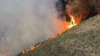 Tres incendios en Ruta 40: sospechan que fue intencional