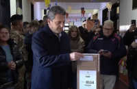 PASO 2023: Sergio Massa fue el primer precandidato en votar