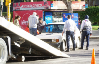 Fuerte choque en una esquina muy transitada en Capital