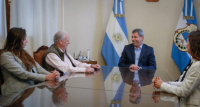 El gobernador Sergio Uñac se reunió con el secretario General de UPCN, Andrés Rodríguez