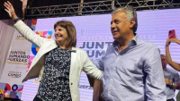 Patricia Bullrich acompañó a Cornejo luego de los primeros resultados en Mendoza