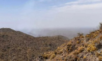 Preocupación por un incendio en las sierras de Valle Fértil