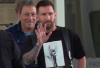 Messi llegó al país para sumarse a la Selección
