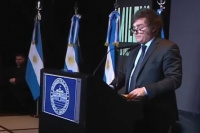 Ya como el Presidente Electo, Javier Milei dió su primer discurso