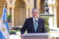 Alberto Fernández dió su último discurso como presidente a través de cadena nacional