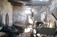 Por una perdida de gas se produjo un gran incendio en una vivienda de Rivadavia