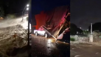 Inundaciones, caída de árboles y desborde de arroyos por el fuerte temporal en Córdoba