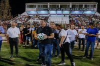 El gobernador Marcelo Orrego participó de la apertura del Mundialito de Trinidad