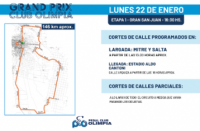 Grand Prix Club Olimpia: cortes de calles y rutas para este lunes 