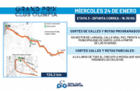 Cuáles serán los cortes de calles y rutas para la Etapa 3 del Grand Prix Club Olimpia