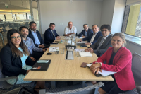 Orrego se reunió con el representante del BID en Argentina para analizar varias obras claves en la provincia