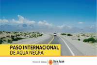 El Gobierno informa que el Paso de Agua Negra se encuentra habilitado