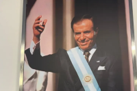 Karina Milei agregó al expresidente Carlos Menem al Salón de los Próceres 