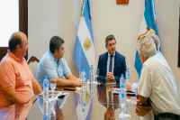 Marcelo Orrego se reunió con representantes de una calera local