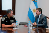 Orrego se reunió con el director de la Agencia Regional de la Policía Federal Argentina