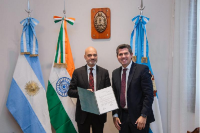 Orrego recibió al embajador de la India: todos los detalles 