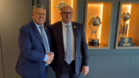 El sanjuanino Claudio Tapia se reunió con el presidente de la Federación de Fútbol de Israel