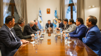 El gobernador se reunió con ejecutivos del proyecto minero Los Azules