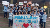El emotivo mensaje de una escuela para el pequeño sanjuanino que será operado en Buenos Aires