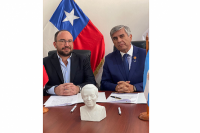 Rivadavia firmó un acuerdo de colaboración con Vicuña que estrecha lazos de integración