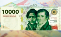 Oficial: llegan los billetes de $10.000 a la Argentina