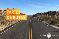 El gobierno emitió un comunicado con el estado de las rutas de San Juan