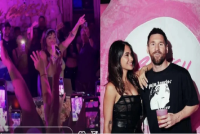 Leo Messi y Antonella Roccuzzo disfrutaron de un show improvisado de María Becerra en Miami