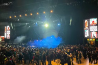 Milei ya está en el Luna Park para la presentación de su libro y el show musical