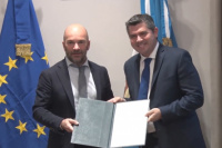 Marcelo Orrego recibió la visita del embajador de la Unión Europea